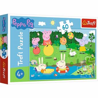Puzzle Świnka Peppa - Wakacyjna zabawa 4+ Trefl