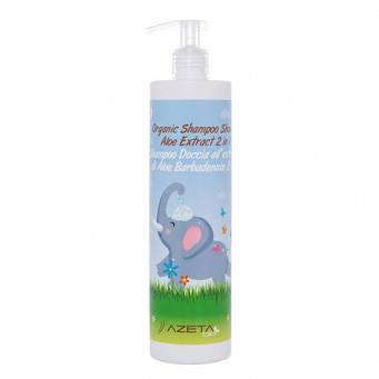 Organiczny szampon i płyn do mycia ciała 2w1 dla dzieci z ekstraktem z aloesu 500 ml Azeta Bio