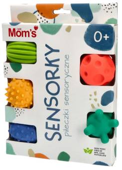 Piłeczki sensoryczne pastelowe 5 sztuk Mom's Care