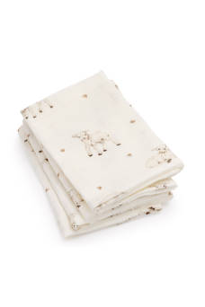 4-pak Pieluszek muślinowych z bawełny organicznej 35X35 - LITTLE SHEEPS My Memi